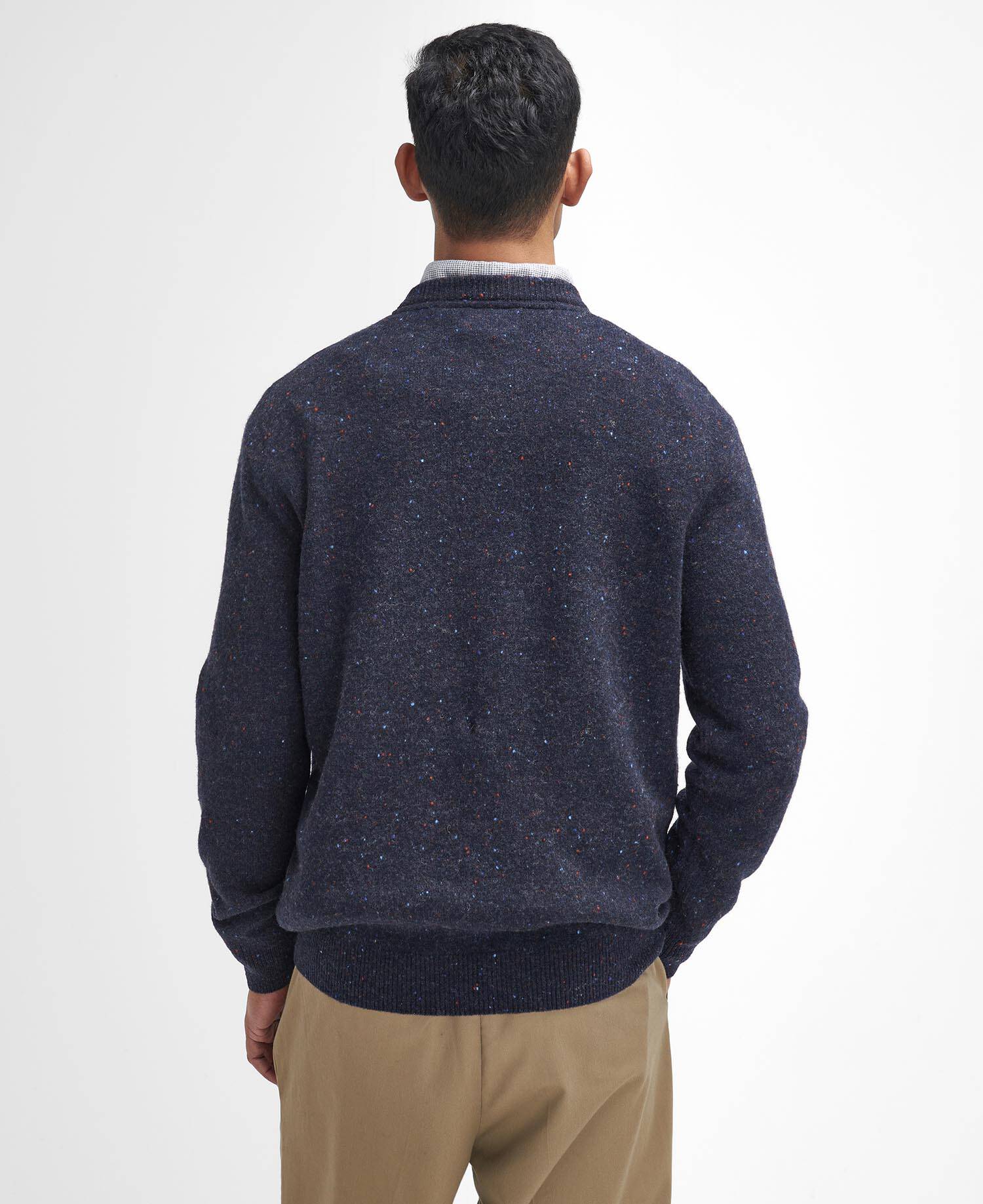 Maglia girocollo in lana MKN1575 MKN NY91 BARBOUR Blue 