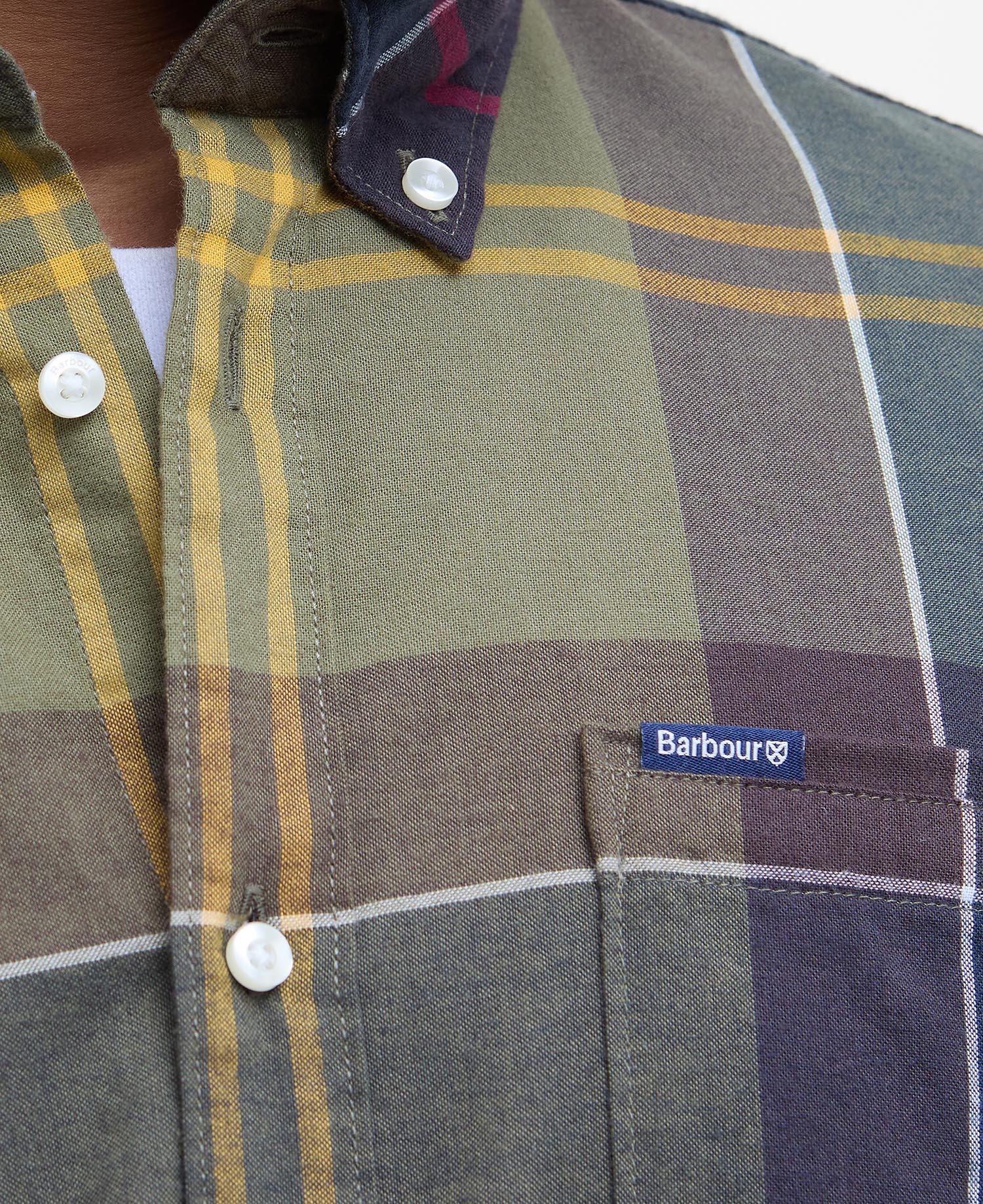 Camicia button down taglio sartoriale MSH4992 MSH TN52 BARBOUR Classic tartan 