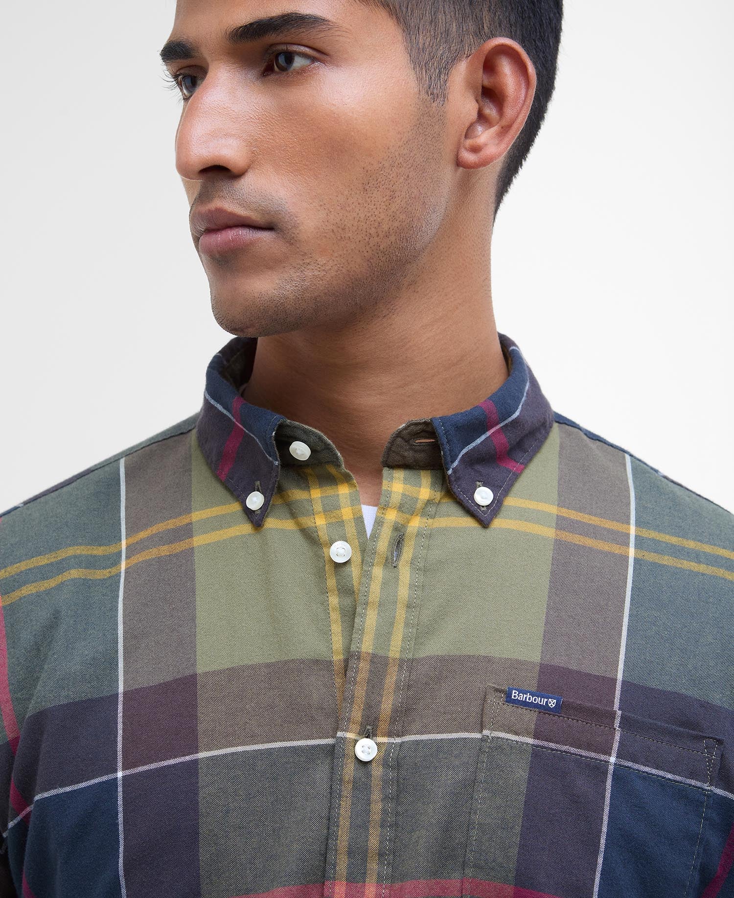 Camicia button down taglio sartoriale MSH4992 MSH TN52 BARBOUR Classic tartan 