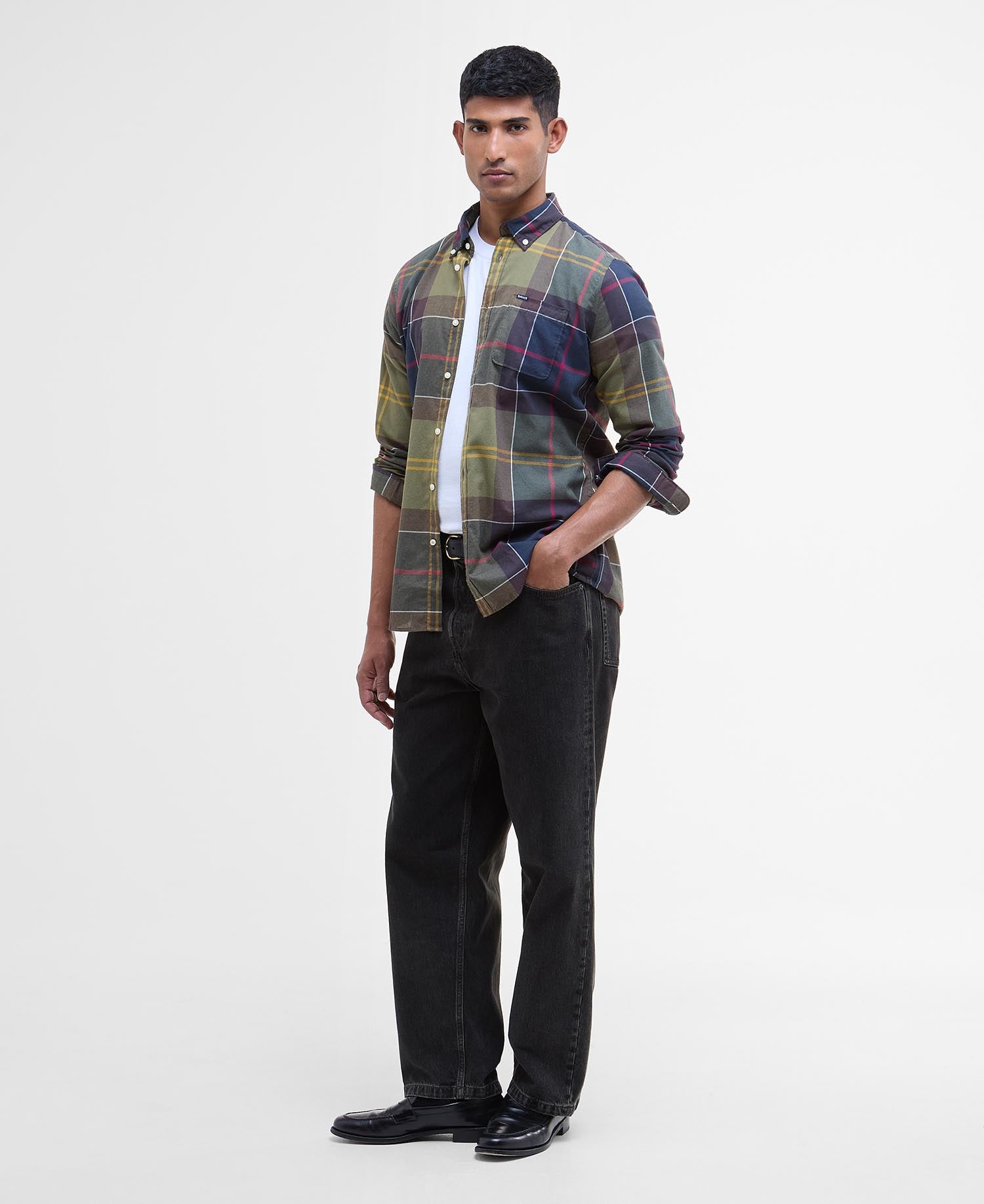 Camicia button down taglio sartoriale MSH4992 MSH TN52 BARBOUR Classic tartan 