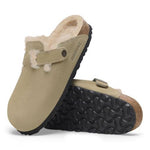 Sabot in suede con sherarliong interno BOSTON SHEARLING 1028299 TAUPE BIRKENSTOCK Taupe 