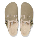 Sabot in suede con sherarliong interno BOSTON SHEARLING 1028299 TAUPE BIRKENSTOCK Taupe 