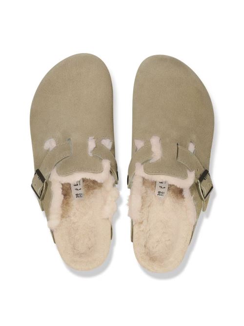 Sabot in suede con sherarliong interno BOSTON SHEARLING 1028299 TAUPE BIRKENSTOCK Taupe 