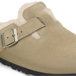Sabot in suede con sherarliong interno BOSTON SHEARLING 1028299 TAUPE BIRKENSTOCK Taupe 