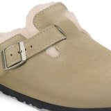 Sabot in suede con sherarliong interno BOSTON SHEARLING 1028299 TAUPE BIRKENSTOCK Taupe 