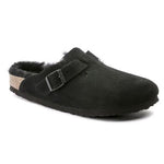 Sabot in suede con sherarliong interno BOSTON SHEARLING 259883 BLACK BIRKENSTOCK Black 