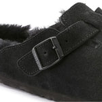 Sabot in suede con sherarliong interno BOSTON SHEARLING 259883 BLACK BIRKENSTOCK Black 