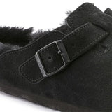 Sabot in suede con sherarliong interno BOSTON SHEARLING 259883 BLACK BIRKENSTOCK Black 