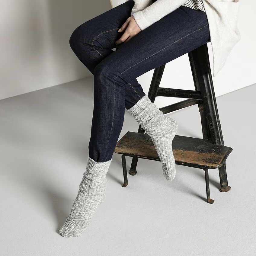 Calzino in cotone COTTON SLUB 1008032 GRAY/WHITE BIRKENSTOCK Gray/white 