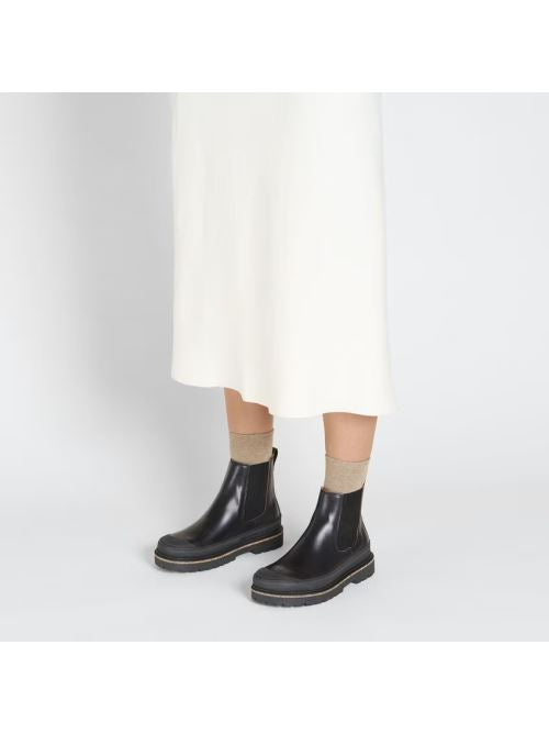 Stivale in pelle e gomma PRESCOTT SLIP ON 1025218 BLACK BIRKENSTOCK Black 