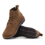 Stivale in suede allacciato UPPSALA MID 1030088 DARK TEA BIRKENSTOCK Dark tea 