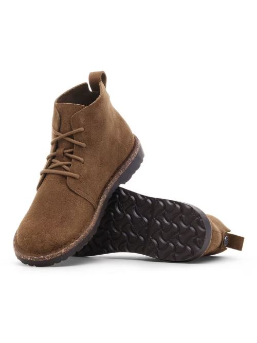 Stivale in suede allacciato UPPSALA MID 1030088 DARK TEA BIRKENSTOCK Dark tea 
