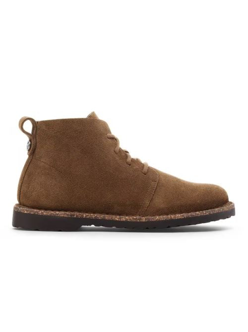 Stivale in suede allacciato UPPSALA MID 1030088 DARK TEA BIRKENSTOCK Dark tea 