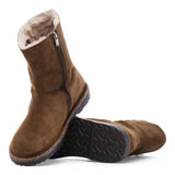Stivale in suede con interno in shearling UPPSALA ZIP SHEARLING 1030218 DARK TEA BIRKENSTOCK Dark tea 