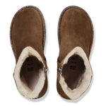 Stivale in suede con interno in shearling UPPSALA ZIP SHEARLING 1030218 DARK TEA BIRKENSTOCK Dark tea 