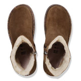 Stivale in suede con interno in shearling UPPSALA ZIP SHEARLING 1030218 DARK TEA BIRKENSTOCK Dark tea 