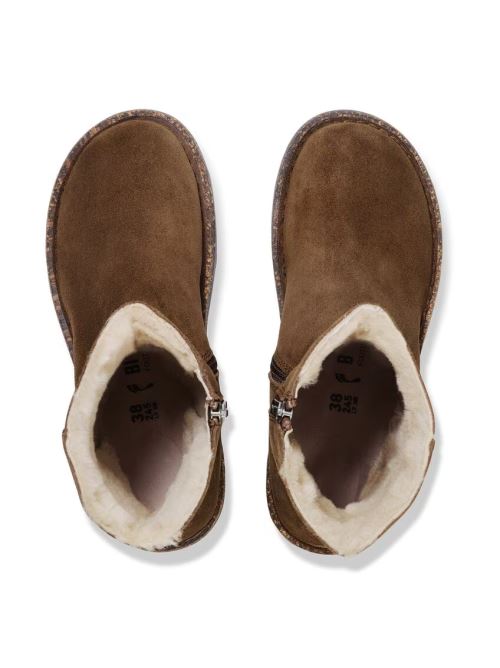 Stivale in suede con interno in shearling UPPSALA ZIP SHEARLING 1030218 DARK TEA BIRKENSTOCK Dark tea 