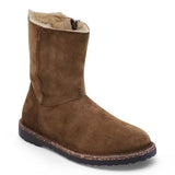 Stivale in suede con interno in shearling UPPSALA ZIP SHEARLING 1030218 DARK TEA BIRKENSTOCK Dark tea 