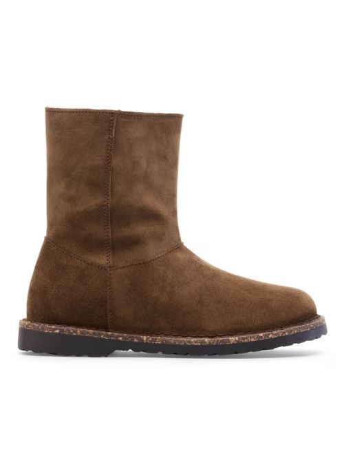 Stivale in suede con interno in shearling UPPSALA ZIP SHEARLING 1030218 DARK TEA BIRKENSTOCK Dark tea 