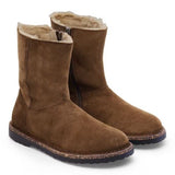 Stivale in suede con interno in shearling UPPSALA ZIP SHEARLING 1030218 DARK TEA BIRKENSTOCK Dark tea 