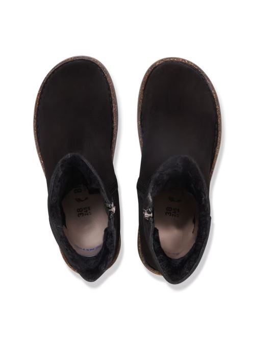 Stivale in suede con interno in shearling UPPSALA ZIP SHEARLING 1030242 BLACK BIRKENSTOCK Black 
