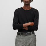 Maglia girocollo in merinos 50468239 10241501 01 001 BOSS Black 