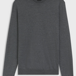 Maglia girocollo in merinos 50468239 10241501 01 030 BOSS Medium grey 