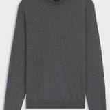 Maglia girocollo in merinos 50468239 10241501 01 030 BOSS Medium grey 