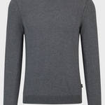 Maglia girocollo in merinos 50468239 10241501 01 032 BOSS Medium grey 