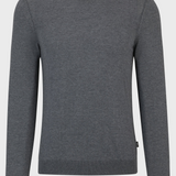 Maglia girocollo in merinos 50468239 10241501 01 032 BOSS Medium grey 