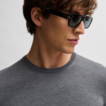 Maglia girocollo in merinos 50468239 10241501 01 032 BOSS Medium grey 