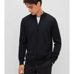 Maglia con zip 50468254 10241502 01 001 BOSS Black 