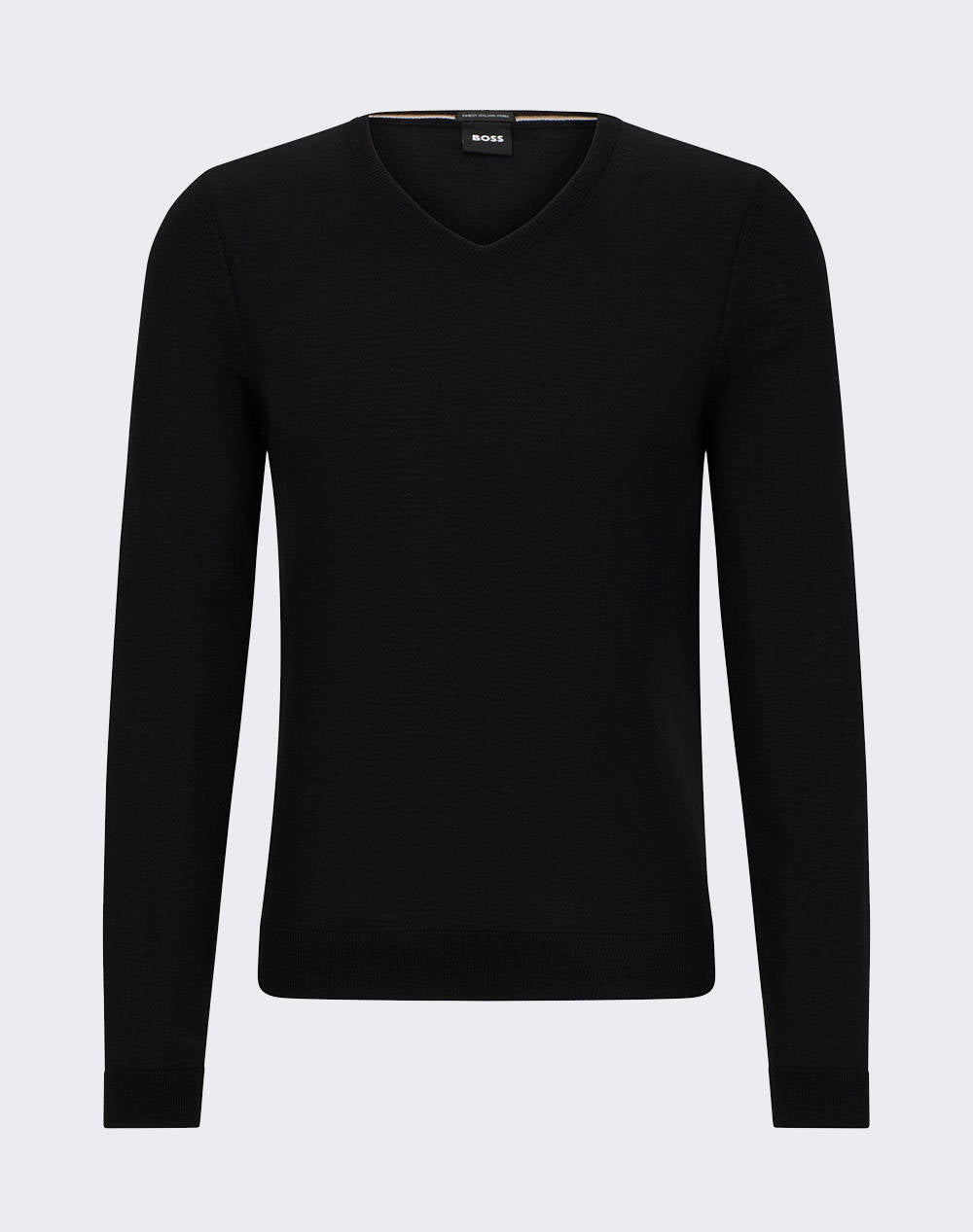 Maglia in lana merinos 50468261 10241495 01 001 BOSS Black 