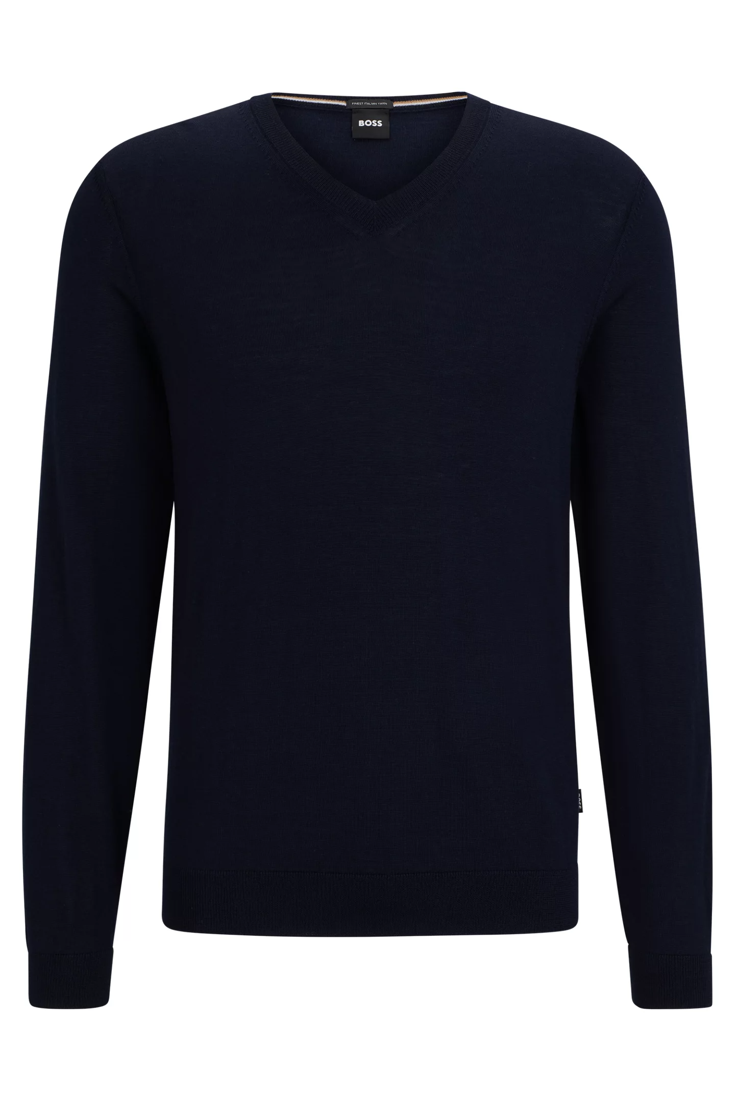 Maglia in lana merinos 50468261 10241495 01 404 BOSS Dark blue 