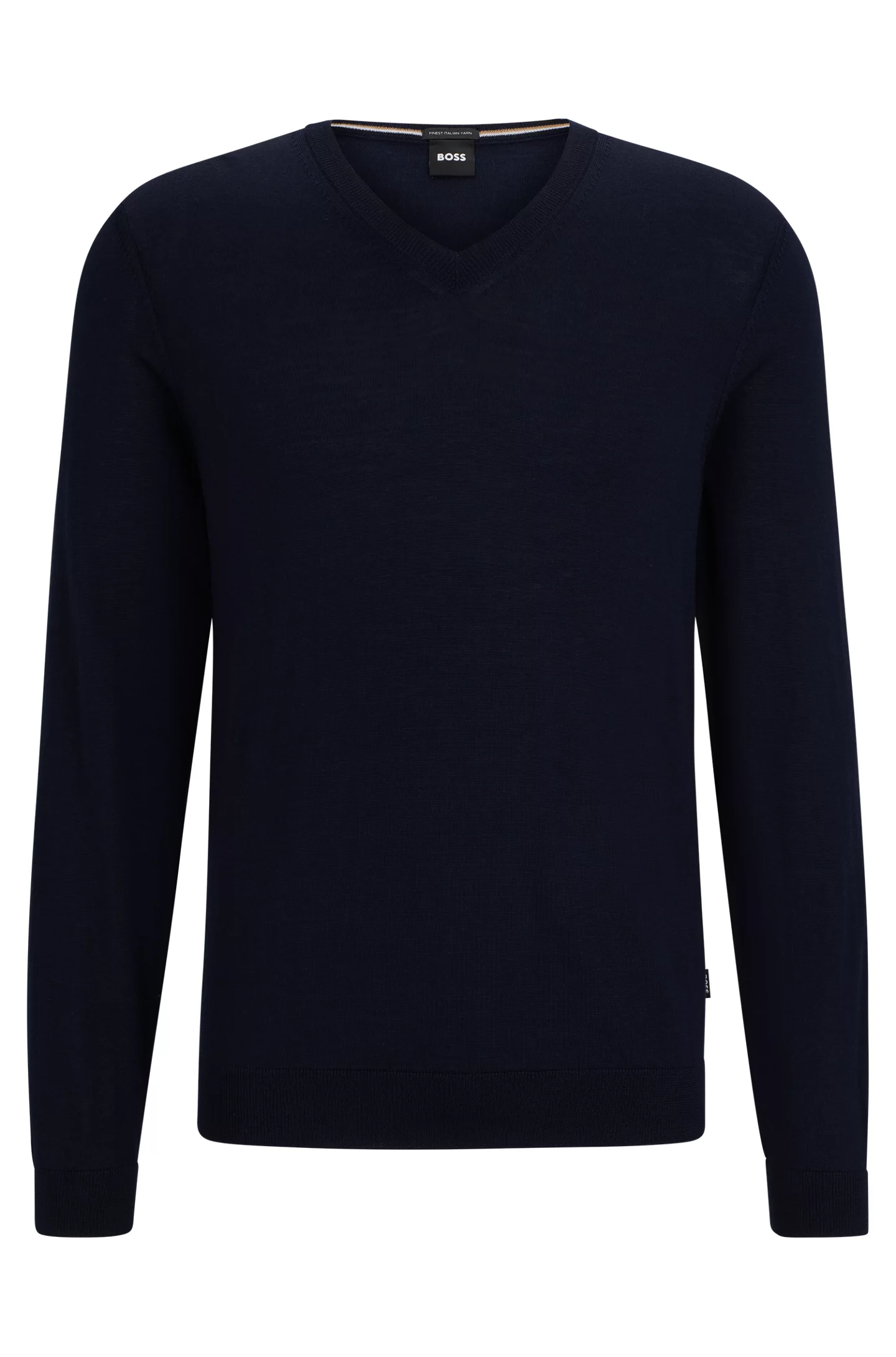 Maglia in lana merinos 50468261 10241495 01 404 BOSS Dark blue 