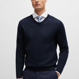Maglia in lana merinos 50468261 10241495 01 404 BOSS Dark blue 