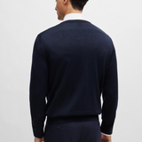 Maglia in lana merinos 50468261 10241495 01 404 BOSS Dark blue 