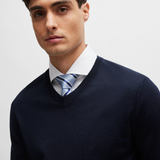 Maglia in lana merinos 50468261 10241495 01 404 BOSS Dark blue 