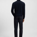 Maglia collo alto in lana merinos 50468262 10241489 01 404 BOSS Dark blue 