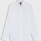 Camicia slim fit con polso da gemello 50480093 10245425 01 100 BOSS White 