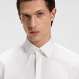 Camicia slim fit con polso da gemello 50480093 10245425 01 100 BOSS White 