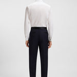 Camicia slim fit con polso da gemello 50480093 10245425 01 100 BOSS White 