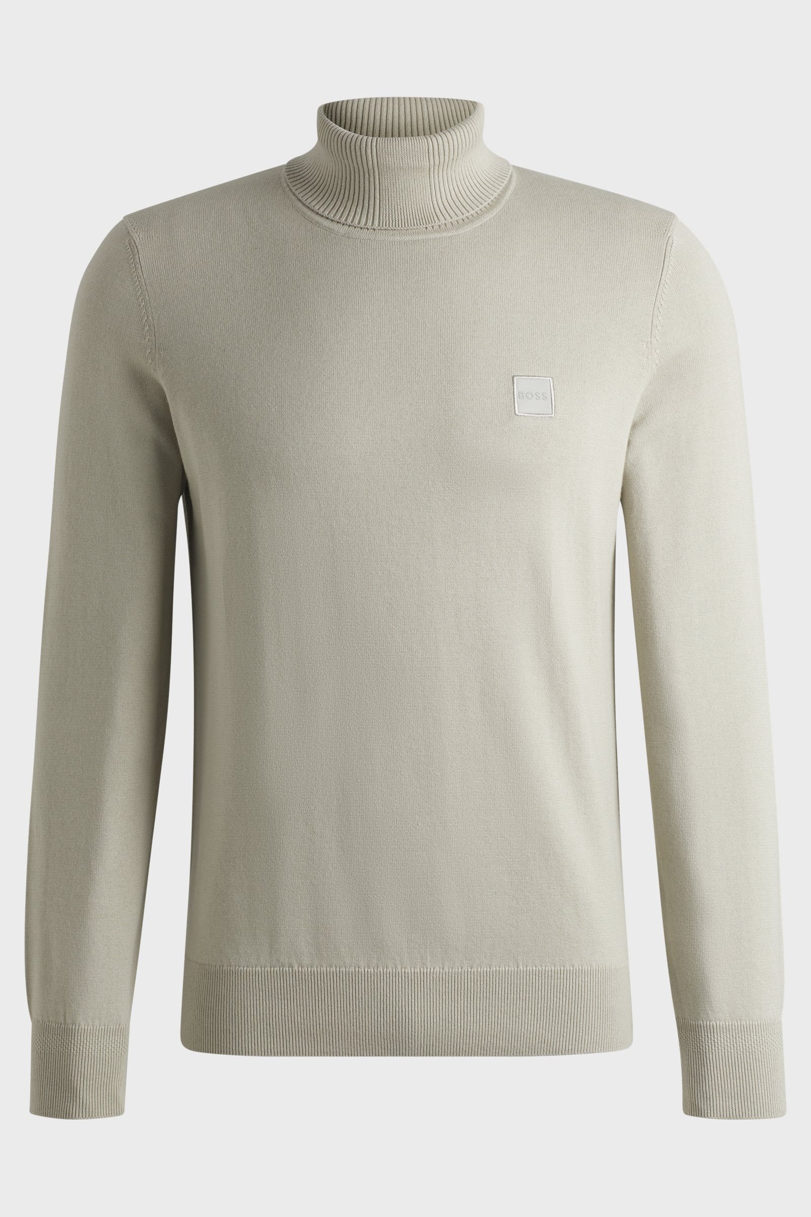 Maglia a collo alto cotone e cashmere 50527573 10265865 01 271 BOSS Light beige 