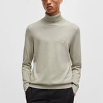 Maglia a collo alto cotone e cashmere 50527573 10265865 01 271 BOSS Light beige 