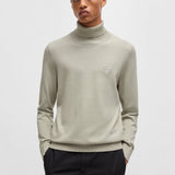 Maglia a collo alto cotone e cashmere 50527573 10265865 01 271 BOSS Light beige 