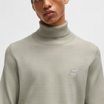Maglia a collo alto cotone e cashmere 50527573 10265865 01 271 BOSS Light beige 