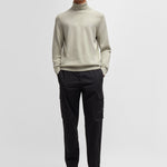 Maglia a collo alto cotone e cashmere 50527573 10265865 01 271 BOSS Light beige 