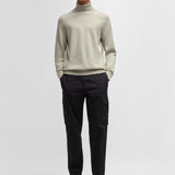 Maglia a collo alto cotone e cashmere 50527573 10265865 01 271 BOSS Light beige 