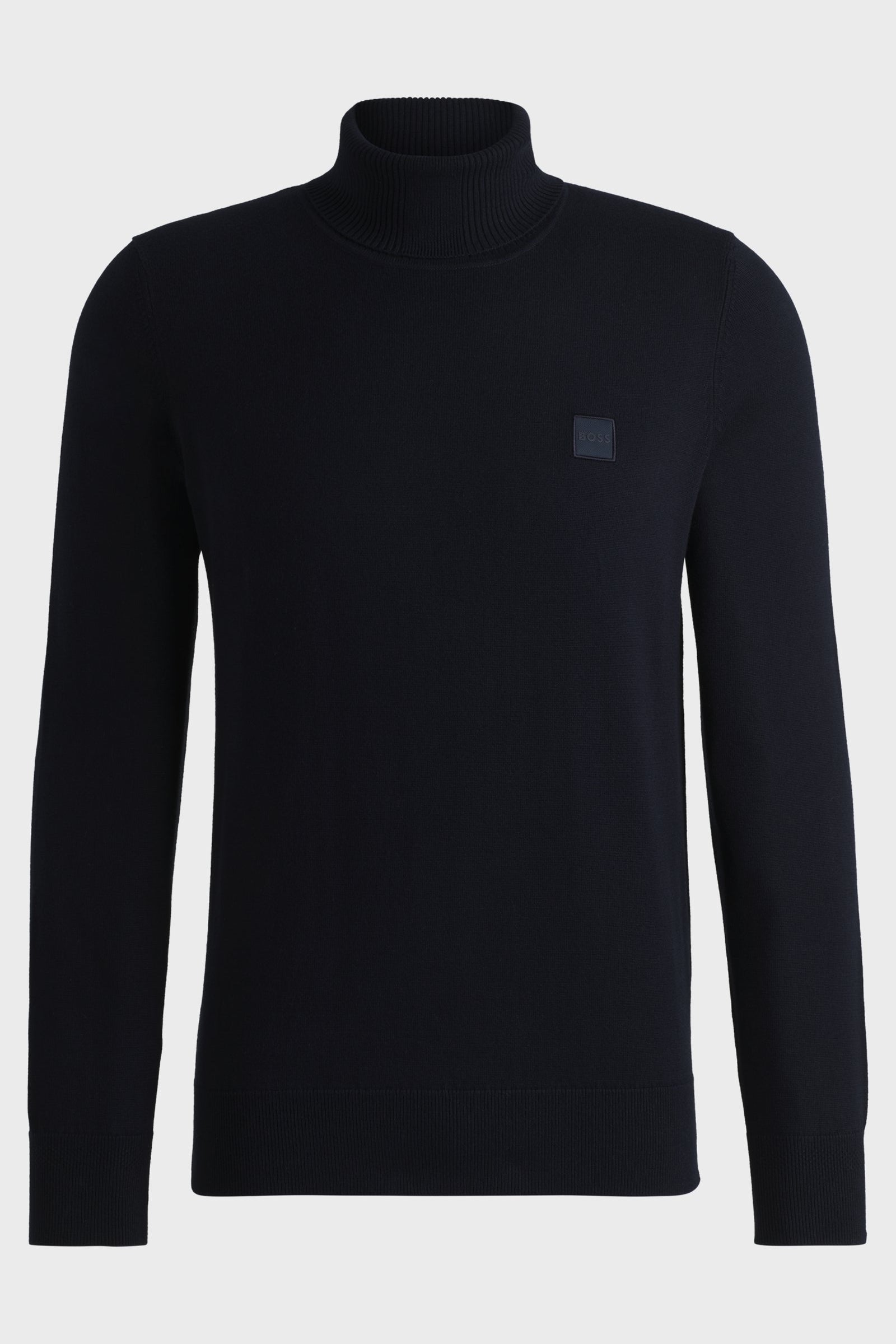 Maglia a collo alto cotone e cashmere 50527573 10265865 01 404 BOSS Dark blue 