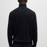 Maglia a collo alto cotone e cashmere 50527573 10265865 01 404 BOSS Dark blue 
